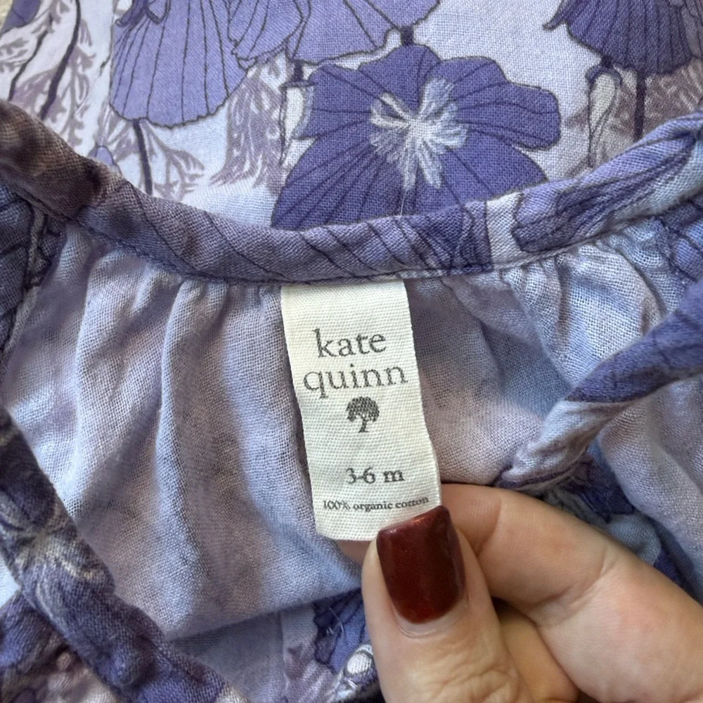 Kate Quinn Lavender Floral set baby girls 0-6 months terrycloth girlhoodcore